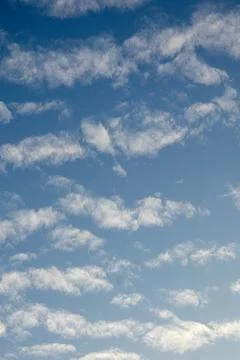 Blue Sky with Clouds Texture 스톡 사진