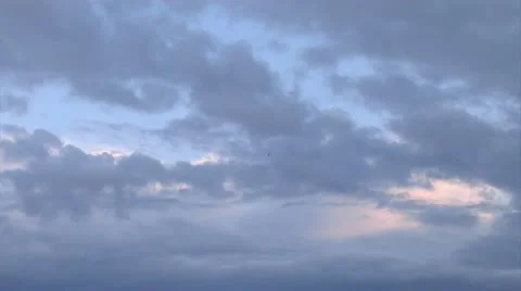 Blue Sky with Clouds Time Lapse Stock Footage 12027124