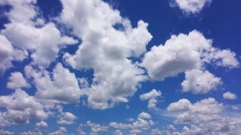 Blue Sky Clouds Time Lapse (2160p 23.976) Stock Footage 96724366