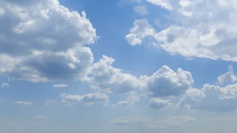 Blue sky with clouds, time lapse outdoor scene Stock-Footage 139506942