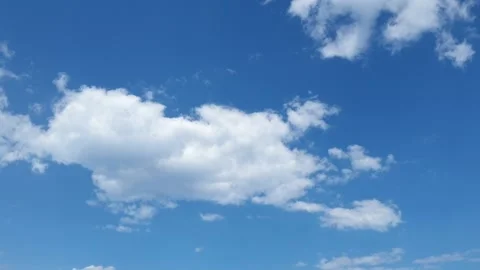 Blue sky with clouds time lapse Stock Footage 142502098