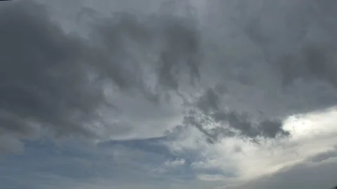 Blue sky with clouds, time lapse. Stock Footage 219716032