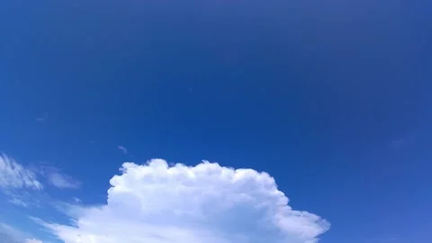 Blue sky, clouds, time lapse Stock Footage 340183820