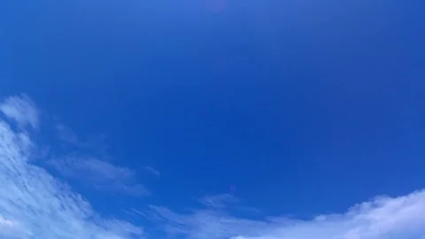 Blue sky, clouds, time lapse. Stock Footage 340183821