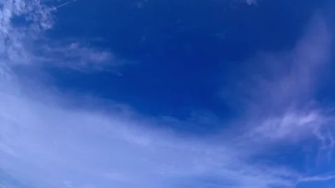 Blue sky, clouds, time lapse Stock-Footage 340450700