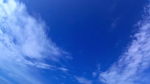 Blue sky, clouds, time lapse. Stock Footage 341074121