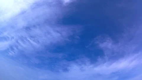 Blue sky, clouds, time lapse Vidéo 341729954