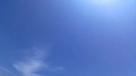 Blue sky, clouds. Time lapse. Video stock 342387856