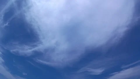 Blue sky, clouds, time lapse Stock Footage 345198222