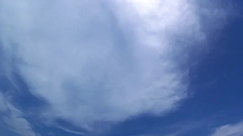 Blue sky, clouds, time lapse. Video stock 345741627