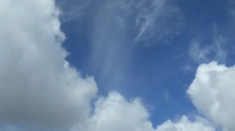 Blue sky clouds timelapse 4k time lapse big white clouds Video stock 49121271