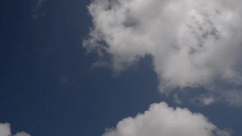 Blue sky &amp; clouds timelapse Stock Footage 122695261