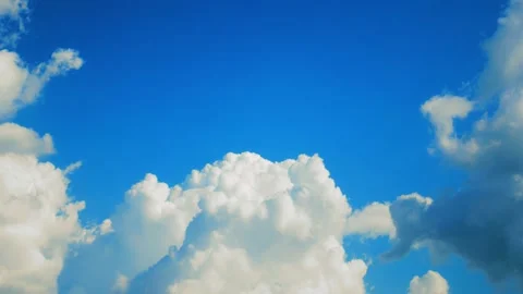 Blue Sky with Clouds Timelapse Stock Footage 175468021