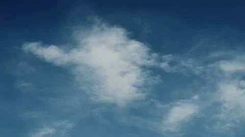 Blue Sky with Clouds Timelapse Loop (4K) Stock Footage 19677941