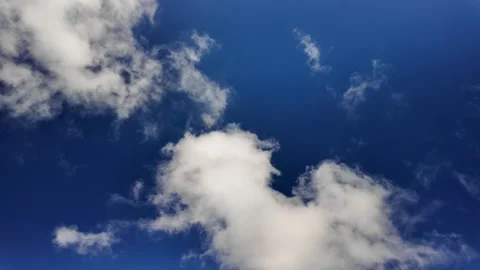 Blue sky clouds timelapse smooth motion. Stock Footage 340376222