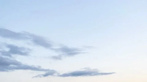Blue sky with clouds timelapse sunset blue heaven 8K Stock Footage 142256050
