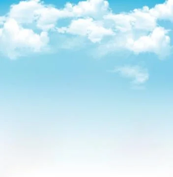 Blue sky with clouds. vector background Stock Illustration