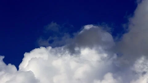 Blue sky with clouds white and grey  Stock Footage 231063666