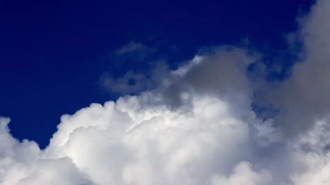 Blue sky with clouds white and grey  Stock Footage 241974907