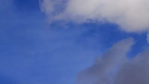 Blue sky with clouds white and grey  Stock Footage 244261888