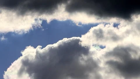 Blue sky with clouds white and grey  Stock Footage 247455992