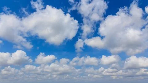 Blue sky with clouds wide screen Stock Photos