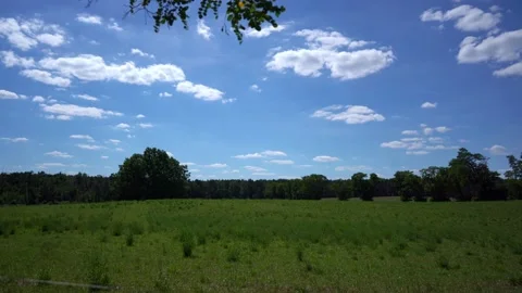 Blue sky with clouds like a windows desktop Stock Footage 203570823
