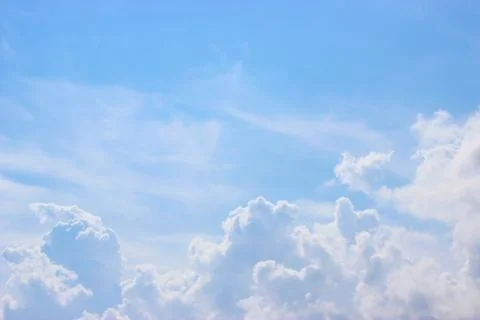 Blue sky clouds,Blue sky with clouds. Stock Photos