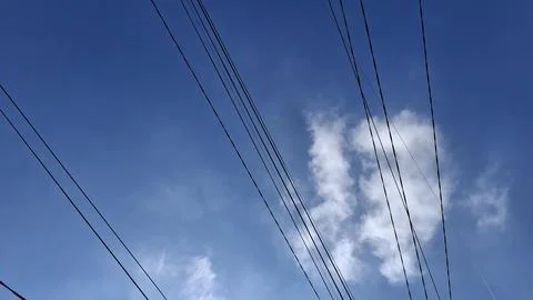 Blue Sky Cloudscape with Soft White Clouds Stock Photos