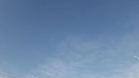 Blue Sky Cloudscape with Soft White Clouds Stock Photos