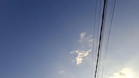 Blue Sky Cloudscape with Soft White Clouds Stock Photos