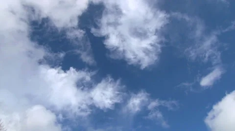Blue Sky Cloudscape Time Lapse Stock Footage 35863401
