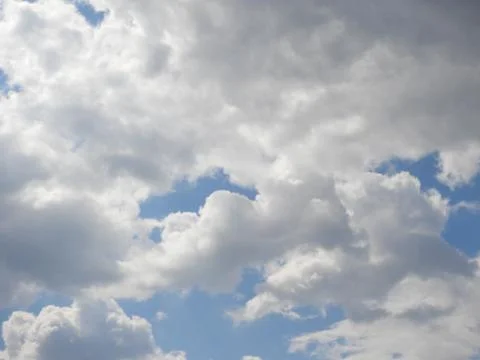 Blue Sky with Clouds.Cloudscape Background Stock Photos