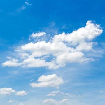 Blue sky with clouds,natural sky composition for background Stock Photos
