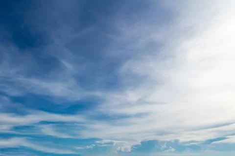 Blue sky with clouds,natural sky composition for background Stock Photos