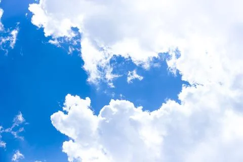 Blue sky with cloudy with background daylight, natural sky composition, eleme Stockfoto's