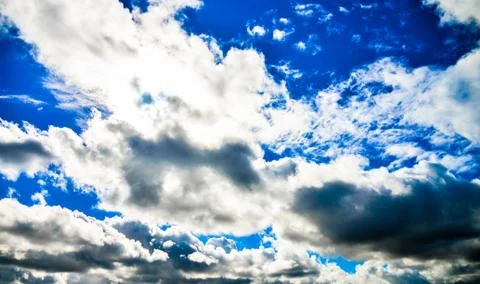 Blue sky with cloudy Stock Photos