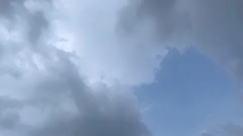 Blue sky with cloudy time lapse Stock Footage 155436908