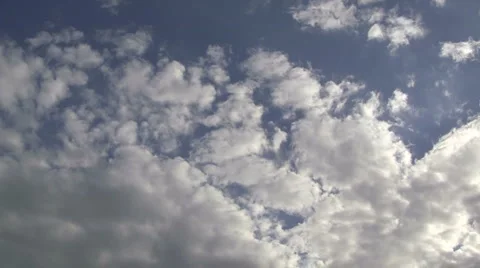 Blue sky to cloudy timelapse Stock Footage 6531496