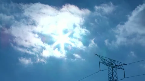Blue Sky with Comets Stock Footage 10855476