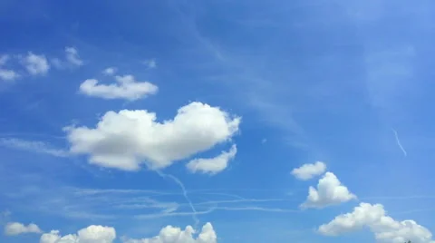 Blue sky with cotton cloud 14 Stock Footage 49990062
