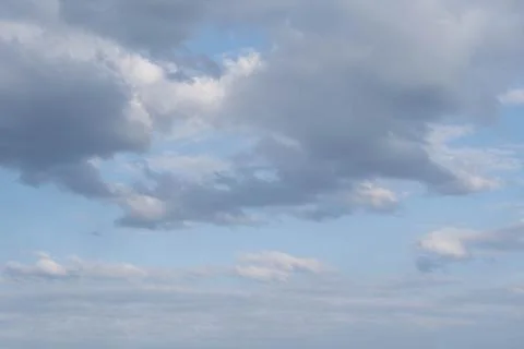 The blue sky is covered with clouds Stock Photos
