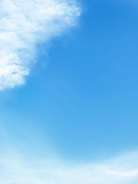 Blue sky is covered by white clouds Stock Photos