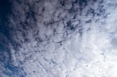 Blue sky, Cumulus clouds Stock Photos