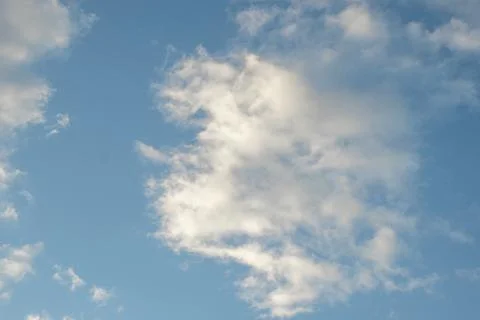 Blue Sky with Cumulus Clouds Stock Photos