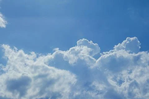 Blue Sky with Cumulus Clouds Stockfoto's