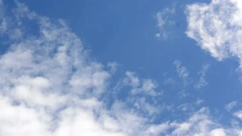 Blue sky as dark clouds roll in and fill the frame 4K. Stock Footage 141380112