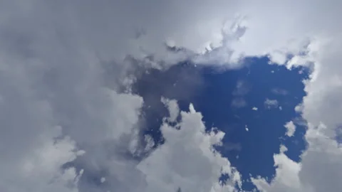 Blue Sky Dramatic Clouds Sunlight Break Animation 動画素材 339649750