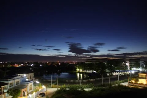 Blue sky on evening Stock Photos