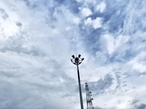 Blue sky in evening. 스톡 사진